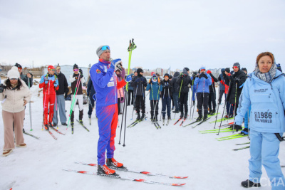 Никита Крюков и Александр Бессмертных провели мастер-класс по лыжным гонкам в Якутске / Мария Горохова   
