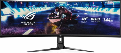 Монитор 49" ASUS ROG Strix XG49VQ 90LM04H0-B01170 3840x1080 LED 32:9, VA, 450cd, DP, HDMI, USB, 144Hz, HAS, Pivot, black