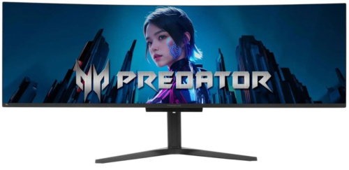 Монитор 49" Acer Predator X49Xbmipphuzx UM.SXXCD.X01 5120х1440, 32:9, QD-OLED, 250cd, 0,03ms, 1800R, 240Hz, HDMI, 2xDP, USB, USB-C, SPK, HAS
