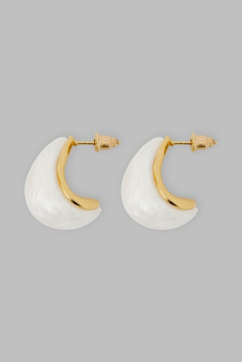 Серьги объемной формы