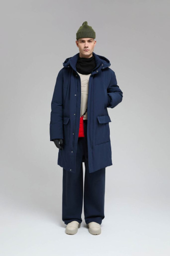 Утепленная парка с капюшоном