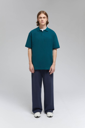 Поло из хлопка пике с коротким рукавом