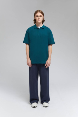 Поло из хлопка пике с коротким рукавом