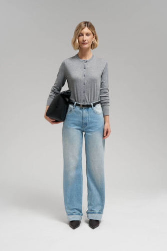 Кардиган прямого кроя с шерстью