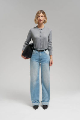 Кардиган прямого кроя с шерстью