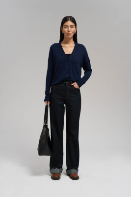 Кардиган свободного кроя с шерстью