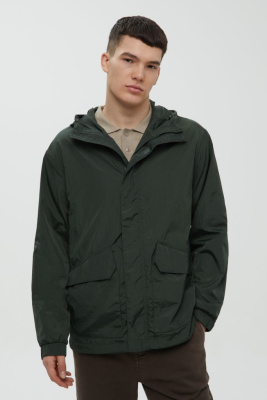 Ветровка с капюшоном свободного силуэта