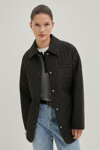 Утепленная куртка с поясом