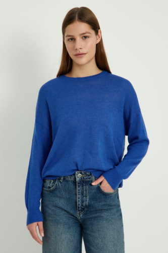 Оверсайз джемпер из мохера и шерсти