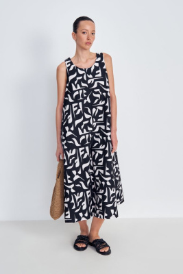 Платье макси из хлопка