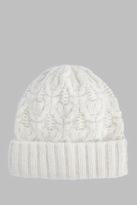 Шапка с добавлением шерсти мериноса и пуха енота