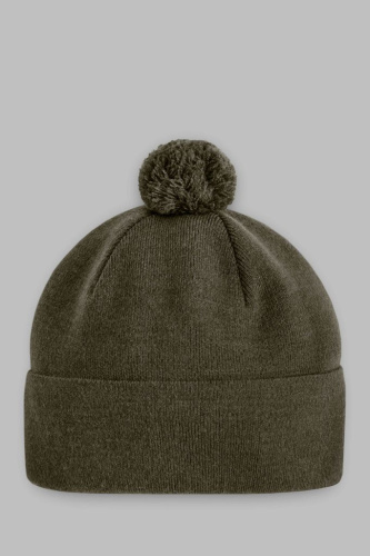 Вязаная шапка с помпоном