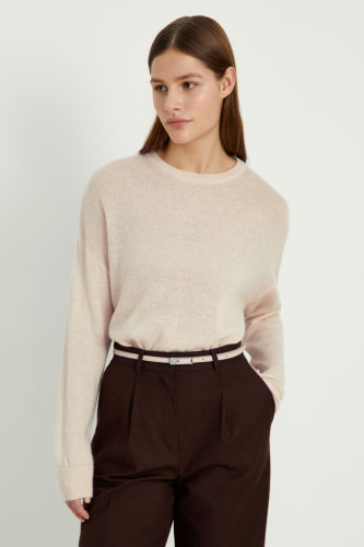 Оверсайз джемпер из мохера и шерсти