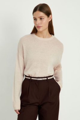 Оверсайз джемпер из мохера и шерсти