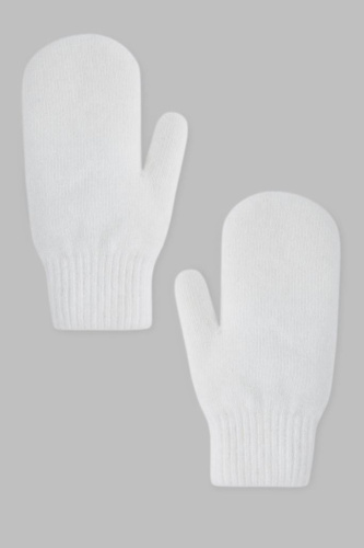 Вязаные варежки с шерстью и ангорой