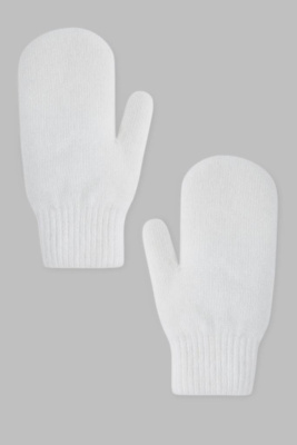 Вязаные варежки с шерстью и ангорой