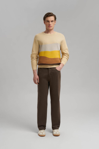 Джемпер из хлопка с жаккардовым узором