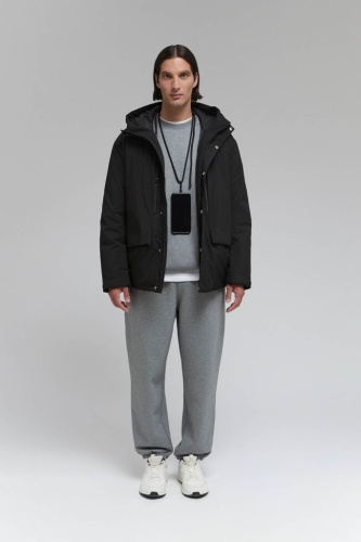 Утепленная куртка с капюшоном