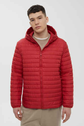 Стеганая куртка с капюшоном