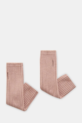 Длинные митенки с шерстью