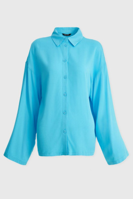 Блузка свободного силуэта со спущенным рукавом