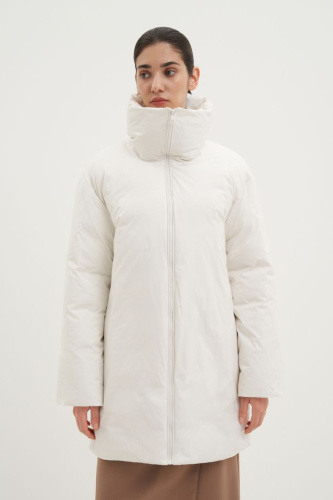 Полупальто с воротником-стойкой