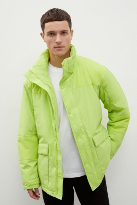 Куртка oversize силуэта с капюшоном