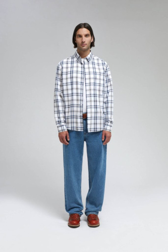 Рубашка из хлопковой фланели в клетку