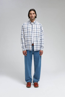 Рубашка из хлопковой фланели в клетку
