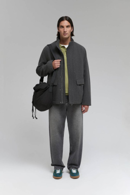 Утепленная куртка с воротником-стойкой