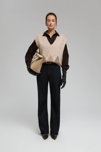 Трикотажный жилет с шерстью