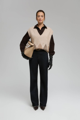 Трикотажный жилет с шерстью