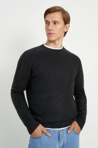 Джемпер прямого силуэта с добавлением шерсти