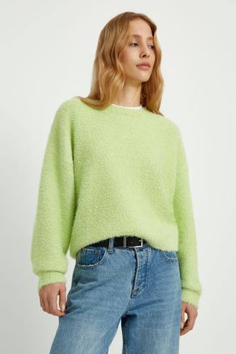 Джемпер свободного силуэта с объемными рукавами