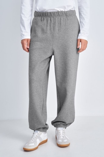 Спортивные брюки широкого кроя на высокой посадке