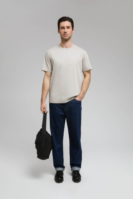 Футболка из хлопка прямого кроя