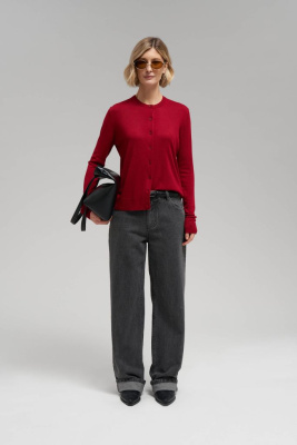 Кардиган прямого кроя с шерстью