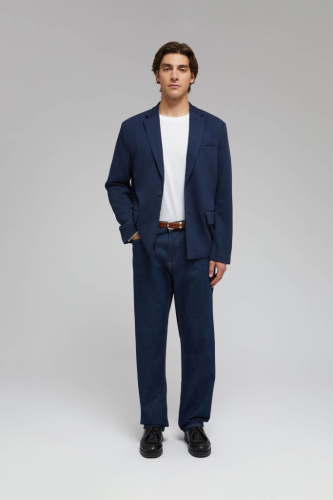 Однобортный пиджак с хлопком