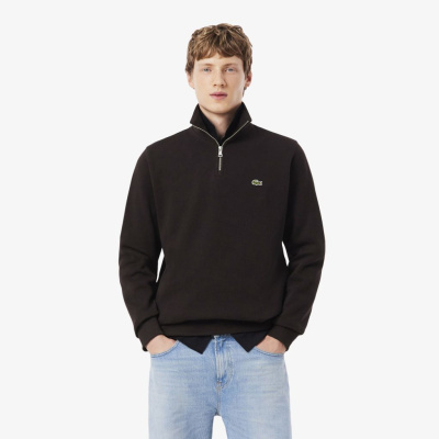 Мужская толстовка Lacoste на молнии с высоким воротом