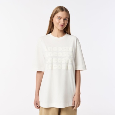 Женская хлопковая футболка Lacoste