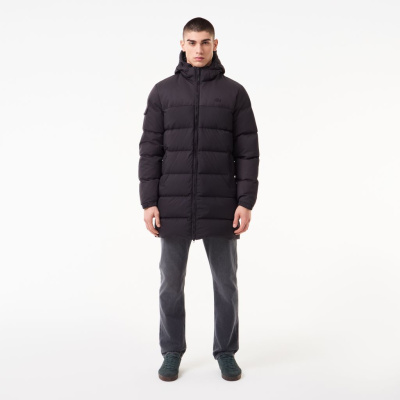 Мужской стёганый пуховик Lacoste с капюшоном