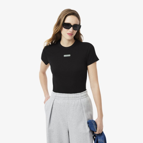 Женская хлопковая футболка Lacoste Urban