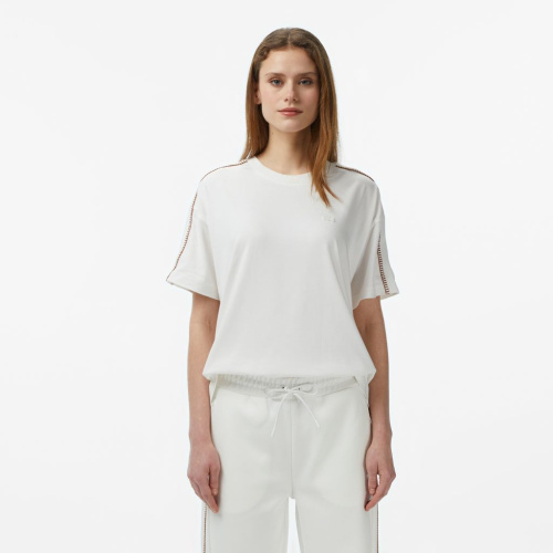 Женская хлопковая футболка Lacoste