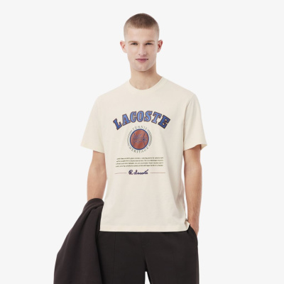 Мужская футболка Lacoste классического кроя из органического хлопка