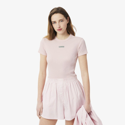 Женская хлопковая футболка Lacoste Urban