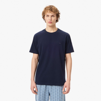 Мужская хлопковая футболка Lacoste стандартного кроя