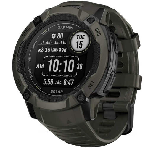 Смарт-часы Garmin Instinct 2x Solar Moss Bezel with Moss Silicone Band (010-02805-05)
