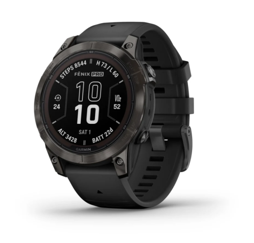 Смарт-часы Garmin Fenix 7 Pro Sapphire Solar DLC Titanium (Carbon Gray) (010-02777-11)