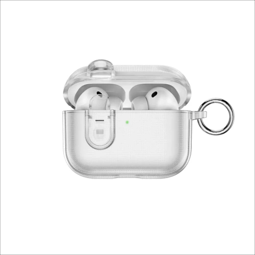 Чехол WiWU iShield Pro для AirPods Pro 3 силиконовый с карабином (HC-301) (прозрачный)