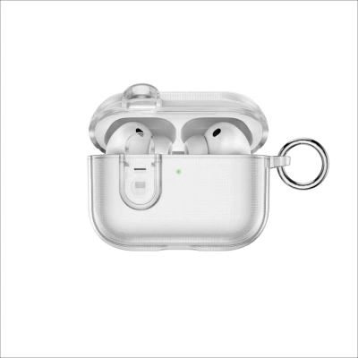 Чехол WiWU iShield Pro для AirPods Pro 3 силиконовый с карабином (HC-301) (прозрачный)